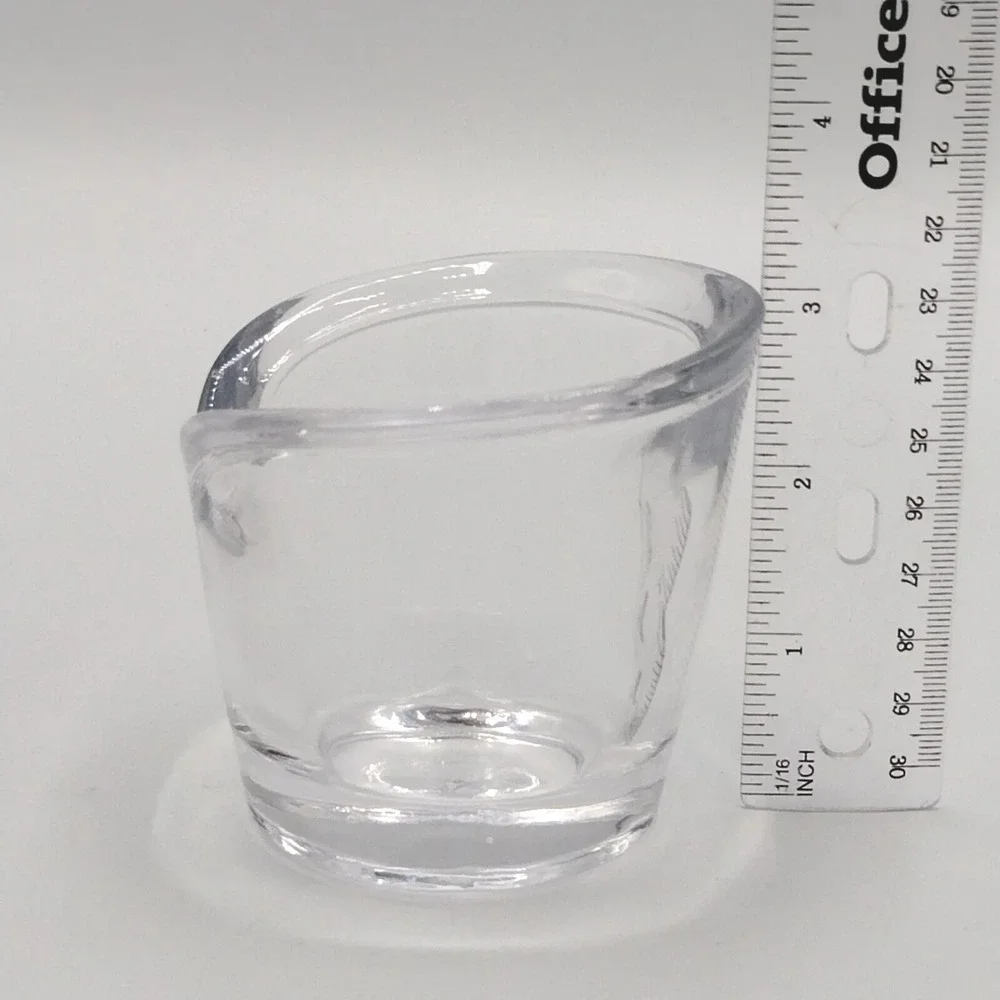 Vintage MCM Heavy Glass Votive Candle Holders Set Of 5